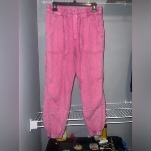 Pink Anthropologie Jogger Pants